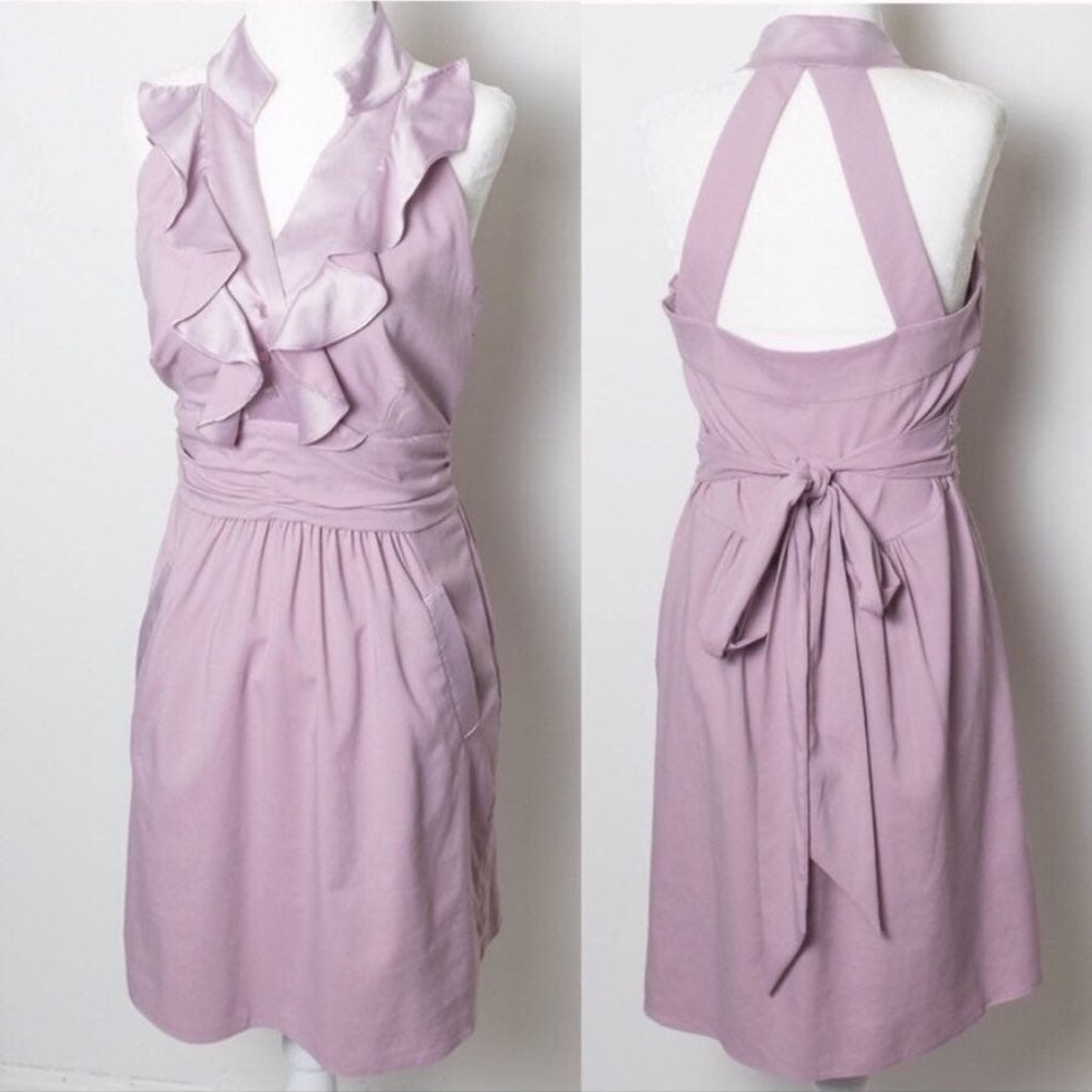BCBGeneration Purple Ruffle Dress